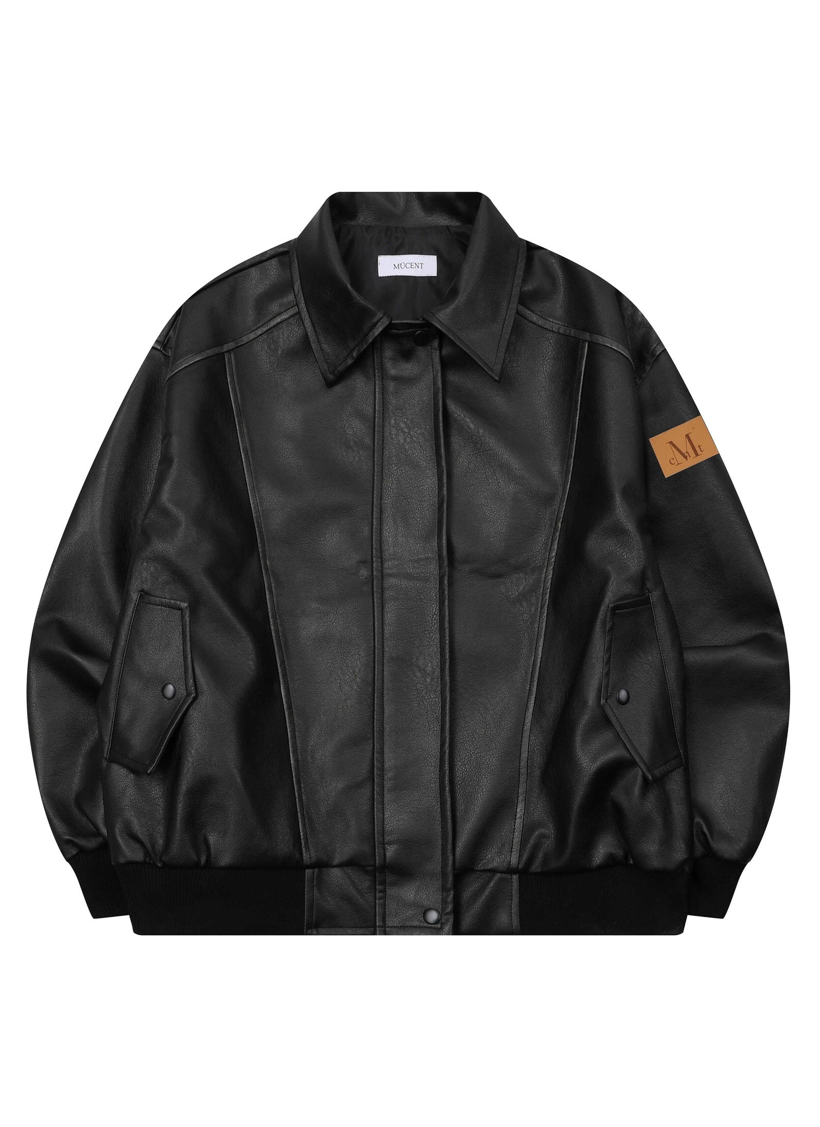 GLOW VINTAGE WASHING LEATHER JACKET GLOW VINTAGE Faded LEATHER JACKET (Unisex)