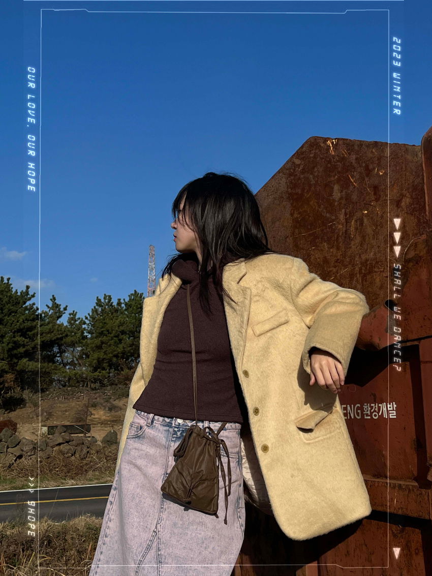 코트 모델 착용 이미지-S1L11