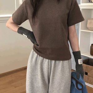 루베스 겉기모 라운드 반팔 티셔츠 -7color