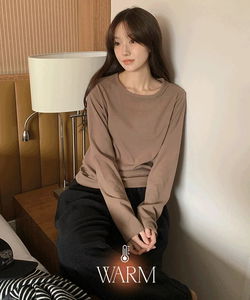 Beitin Woolen Round Long Sleeve T-Shirt - 6 Colors
