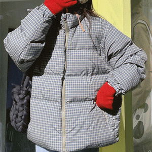 (3color) 키코 체크패딩