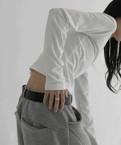 Ropel Semi-Crop Soft Long Sleeve T-Shirt