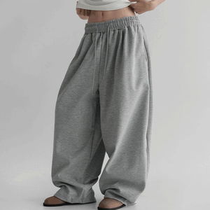노렌 코튼 벌룬 와이드 트레이닝 팬츠