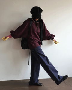 Pin Rivet Straight Pants