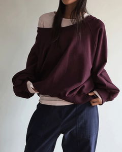 Mob one-shoulder off- Sweatshirt