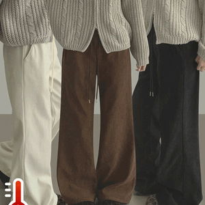~3XL코듀로이 융털기모 세미 부츠컷 밴딩 팬츠