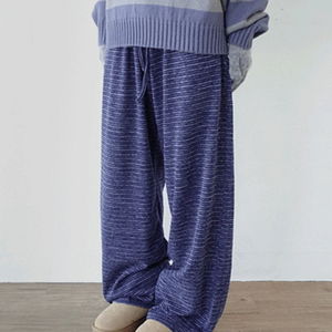 포레 보카시 밴딩 니트 팬츠