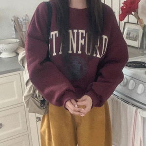 비인스 기모 레터링 맨투맨