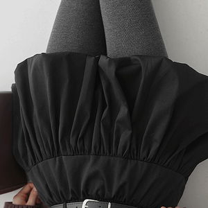 벨로네 피치 벨트 세트 밴딩 벌룬 미니 스커트