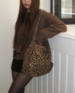 豹紋休閒單肩包