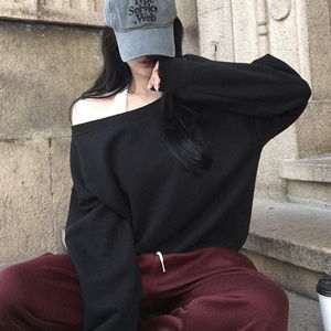 헤이드 오프숄더 맨투맨 -3 color