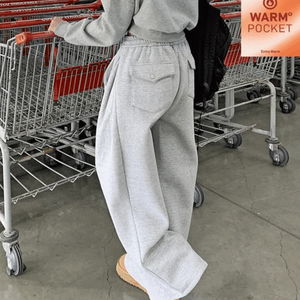 베니지 겨울기모 뒤포켓 와이드 트레이닝 팬츠 P0006002