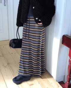 Haring Sprite Wide Long Skirt