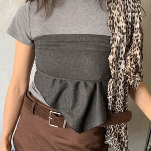 프로젝트 삼각 스카프 머플러 뷔스티에 레이어드룩 3 color