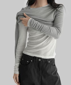 Frua Wool Tencel Long Sleeve T-Shirt