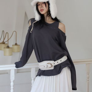 홀터 스터디 언발 맨투맨