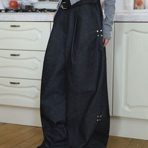 메이 리벳 와이드 팬츠