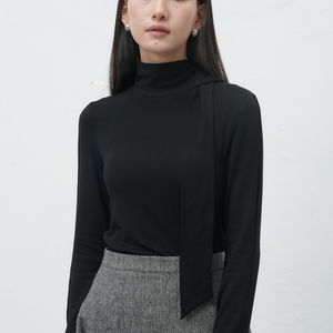 WOMAN 스카프 터틀넥 티셔츠