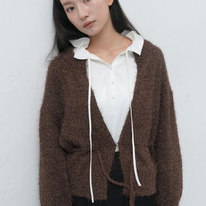 WOMAN 롱헤어 루즈핏 가디건