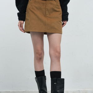 WOMAN 빈티지 코듀로이 미니 스커트