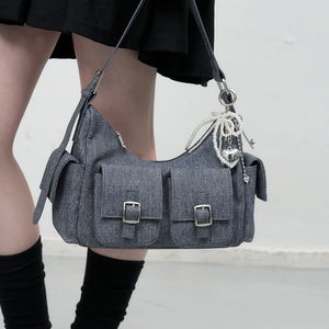 WOMAN 아웃 포켓 숄더백