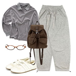 팬츠,긴팔티,플렛 코디