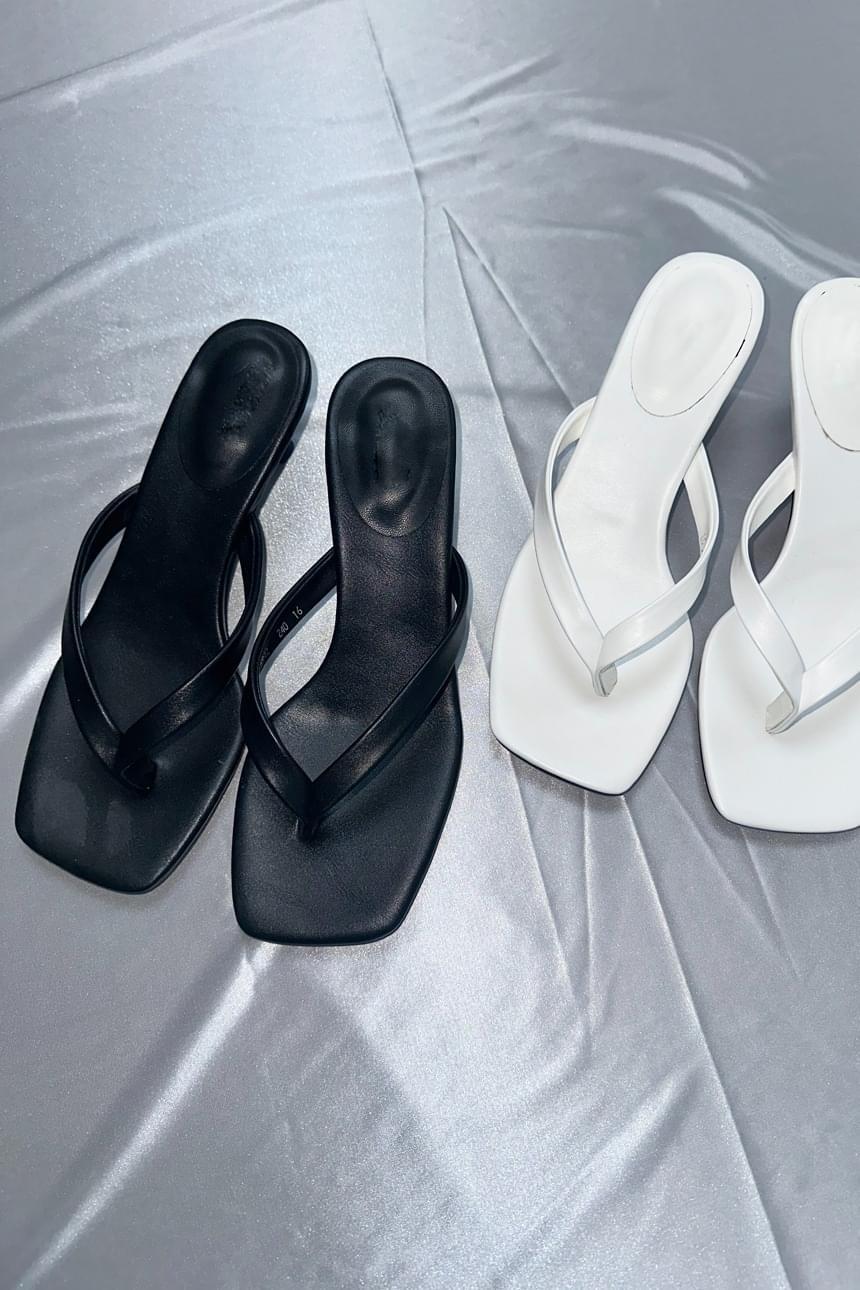 Elly flip flops heel (2color)