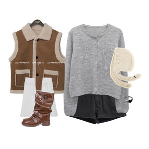 반바지,가디건&베스트,모자 코디