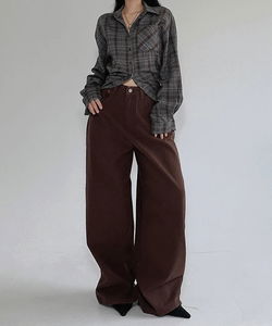Paul's Daily Overfit Balloon Denim Cotton Wide Pants