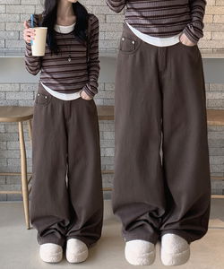 キッツボアボタンワイドパンツ