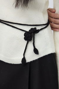 WOMAN 핸드메이드 니트 플라워 스트랩