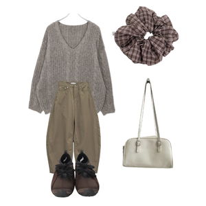 니트,기타악세서리,팬츠 코디