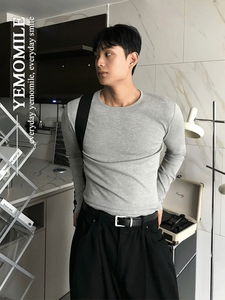 시온 골지 라운드 티셔츠