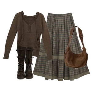 스커트,니트,가디건&베스트 코디