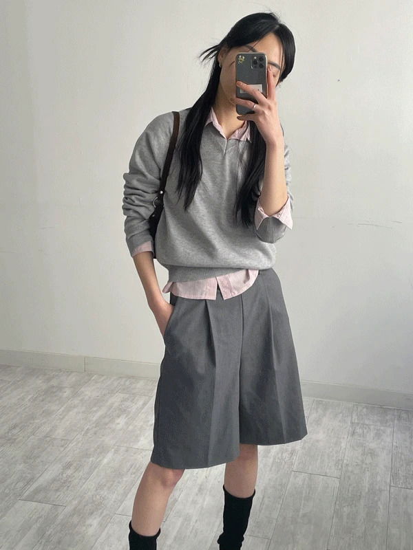 All Day Viscose V-Neck Standard Knitwear 