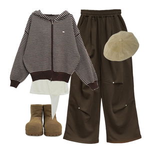 팬츠,집업&점퍼,모자 코디