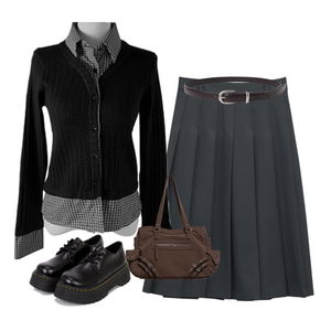 裙子,套裝,腰帶 코디