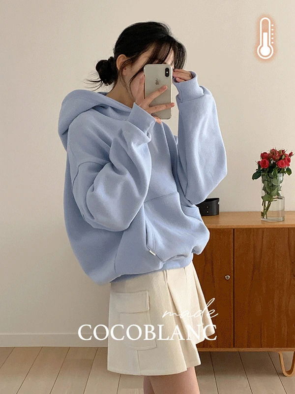 에먼트 자수 양기모 후드티