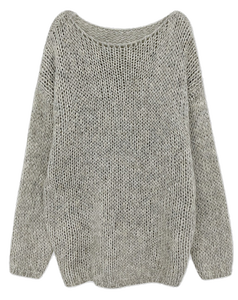 헤리오 루즈핏 보트넥 보카시 긴팔 니트 -5color