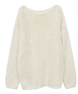 헤리오 루즈핏 보트넥 보카시 긴팔 니트 -5color