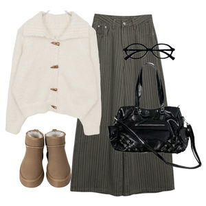 팬츠,숄더백,가디건&베스트 코디