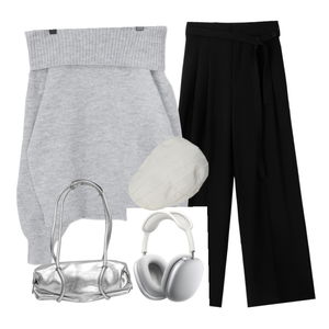 니트,모자,가방,가을,초겨울,데일리 코디