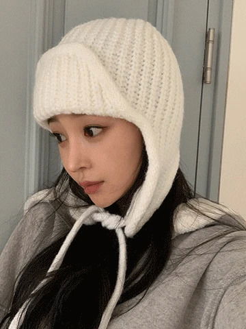 甜心針織護耳帽