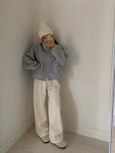 러브미 하이넥 핸드메이드 자켓