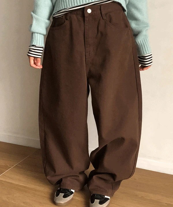 チェスティ ビッグバルーンフィットワイドコットンパンツ ロングパンツ 4カラー