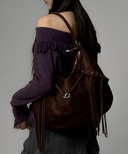 Boshur Bohemian Tassel Suede Shoulder Bag