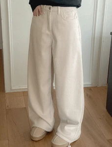 燈芯絨寬鬆長褲