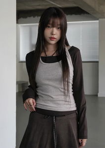 Sable Halter Stripe Sleeveless