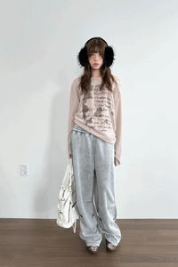 pigment line track pants