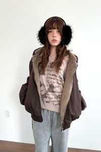 neutra reversible fur jumper